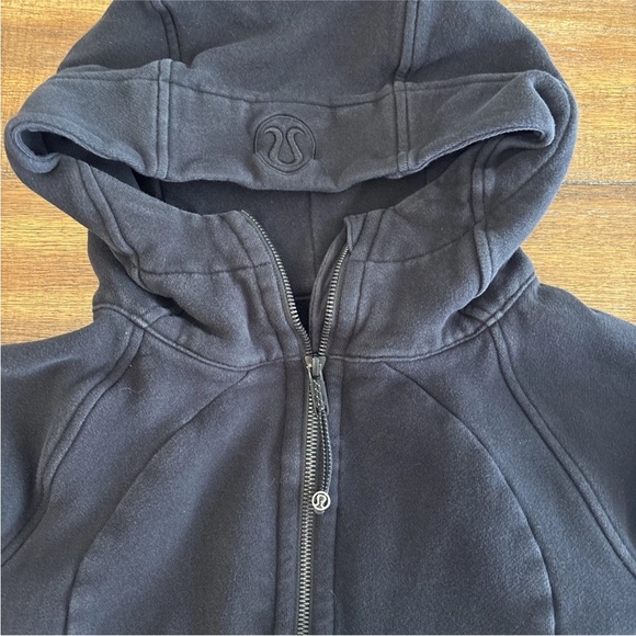 Lululemon Scuba Hoodie Womens Size 10 Black Full Zip Sweatshirt - Picture 6 of 9